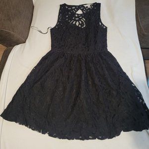 Black Lace Aline Dress